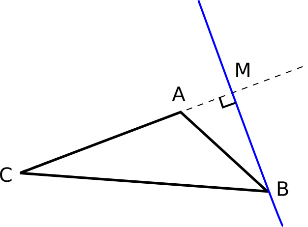 hauteur angle obtu