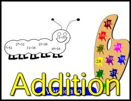 Coloriage chenille addition