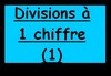 Divisions pos�es � un chiffre (1)