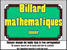 Billard - équations