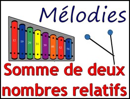 M�lodie � trouver � l'aide de sommes de nombres relatifs