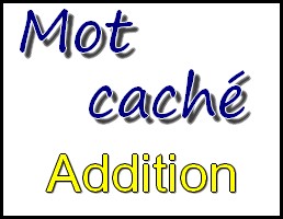 Mot � trouver � l'aide d'additions