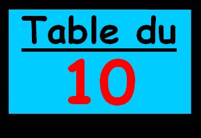 table du 10