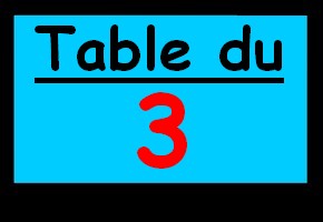 table du 3