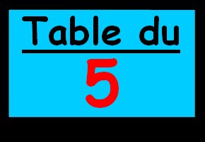 table du 5