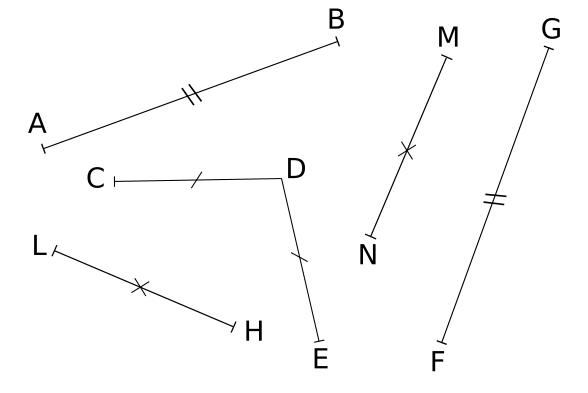 codages de segments de même longueur