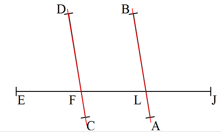 angles correspondants droites parallèles