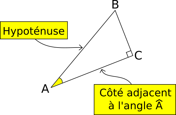 côté adjacent