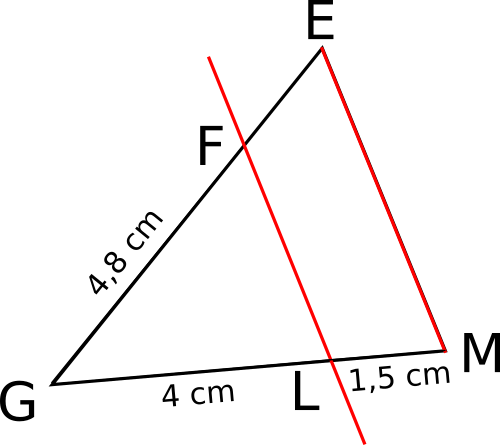 exercice théorème de Thalès