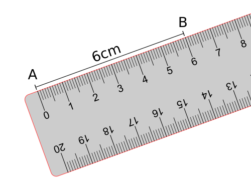 mesure d un segment a la règle graduée