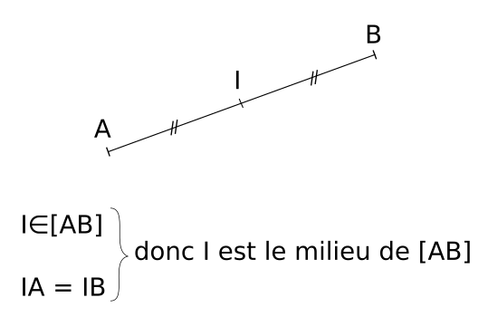 Milieu d un segment