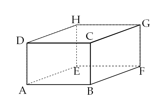 vue en perspective cavalière d un pavé droit