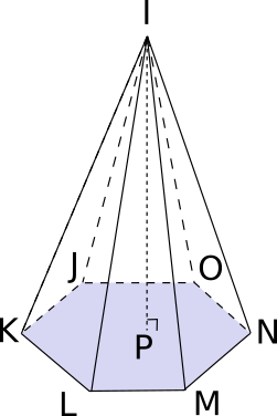 Pyramide à base hexagonale