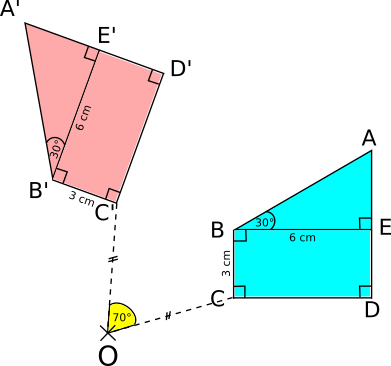 image d une figure par rotation