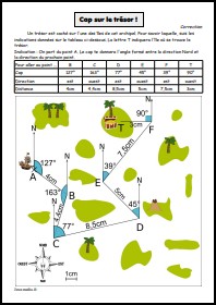 Cap sur le trésor ! Correction