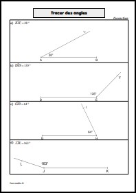 Tracer des angles - Correction