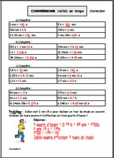 Conversion - unités de temps - correction