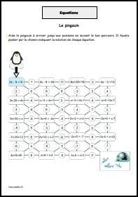 Equations - le pingouin