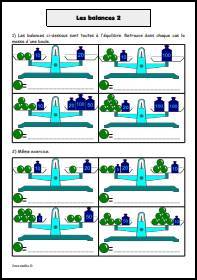 Equations - les balances 2