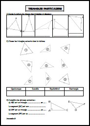 Triangles particuliers