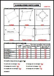 Quadrilatères particuliers (Correction)