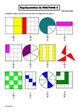 Représentation de fractions 5 - correction