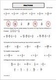 Fractions en tant que nombres - correction