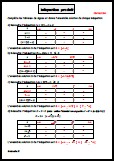 Inéquations produit - Correction