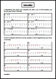 Décrire un ensemble de nombres avec des intervalles