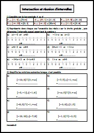 Intersection et réunion d'intervalles