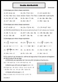 Double distributivité - Correction