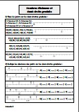 Nombres décimaux et demi-droite graduée