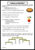 Problèmes de fractions 1 - correction