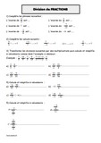 Division de fractions