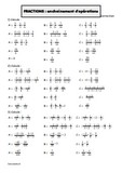 Fractions : enchaînement d'opérations -correction