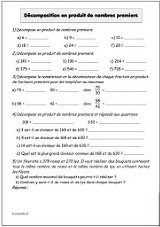 Décomposition en facteurs premiers