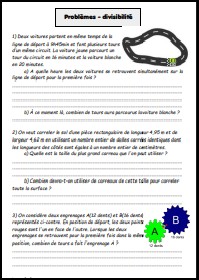 Problèmes mettant en jeu la divisibilité