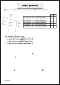 Droites parallèles