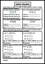 Tester une solution d'un système d'équations