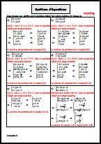 Résoudre un  système d'équations - Correction
