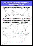 Utiliser la somme des angles d'un triangle (Correction)