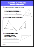 Hauteurs d'un triangle