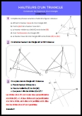 Hauteurs d'un triangle (Correction)