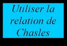 Relation de Chasles