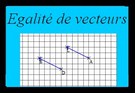 Egalité de deux vecteurs