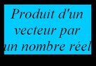 Produit d'un vecteur par un réel