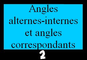 QCM sur les angles