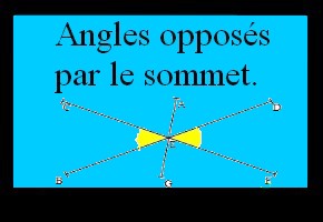 Angles opposés par le sommet