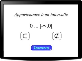 Appartenance à un intervalle