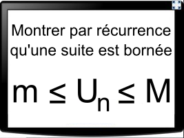 Montrer par récurrence qu'une suite est bornée